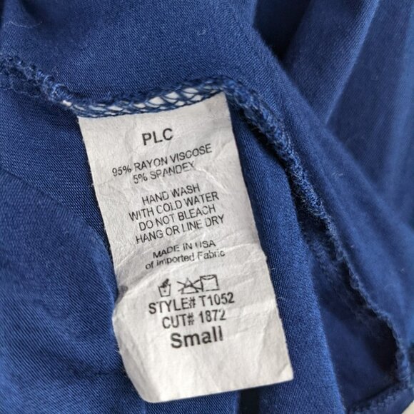 Blue Oversized Drop Shoulder Top - Picture 3 of 4